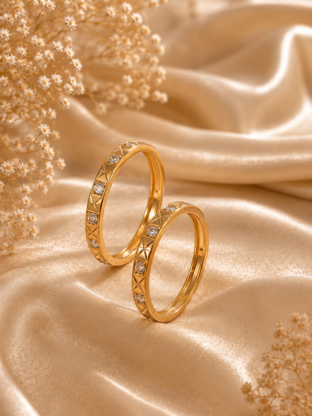 Classic Diamond Gold Band Ring