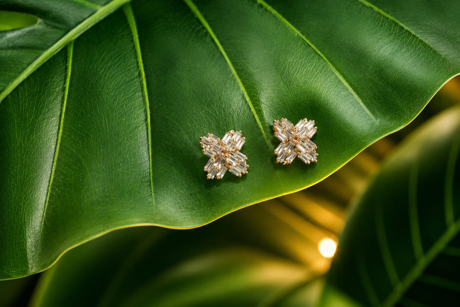 Crystal Bloom Stud Earrings