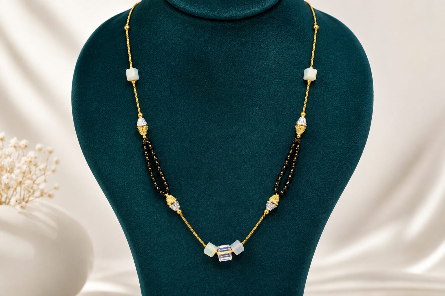 Elegant Crystal Mangalsutra