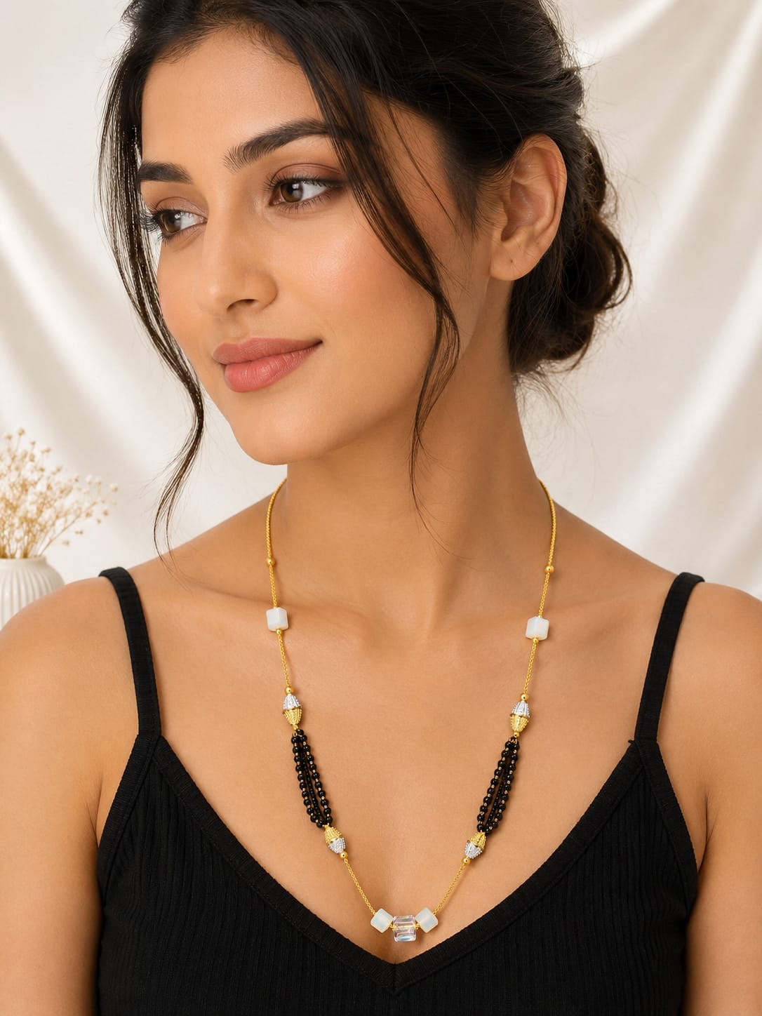 Elegant Crystal Mangalsutra