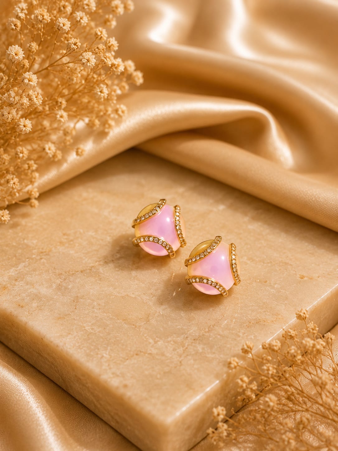 Blush Pearl Stud Earrings