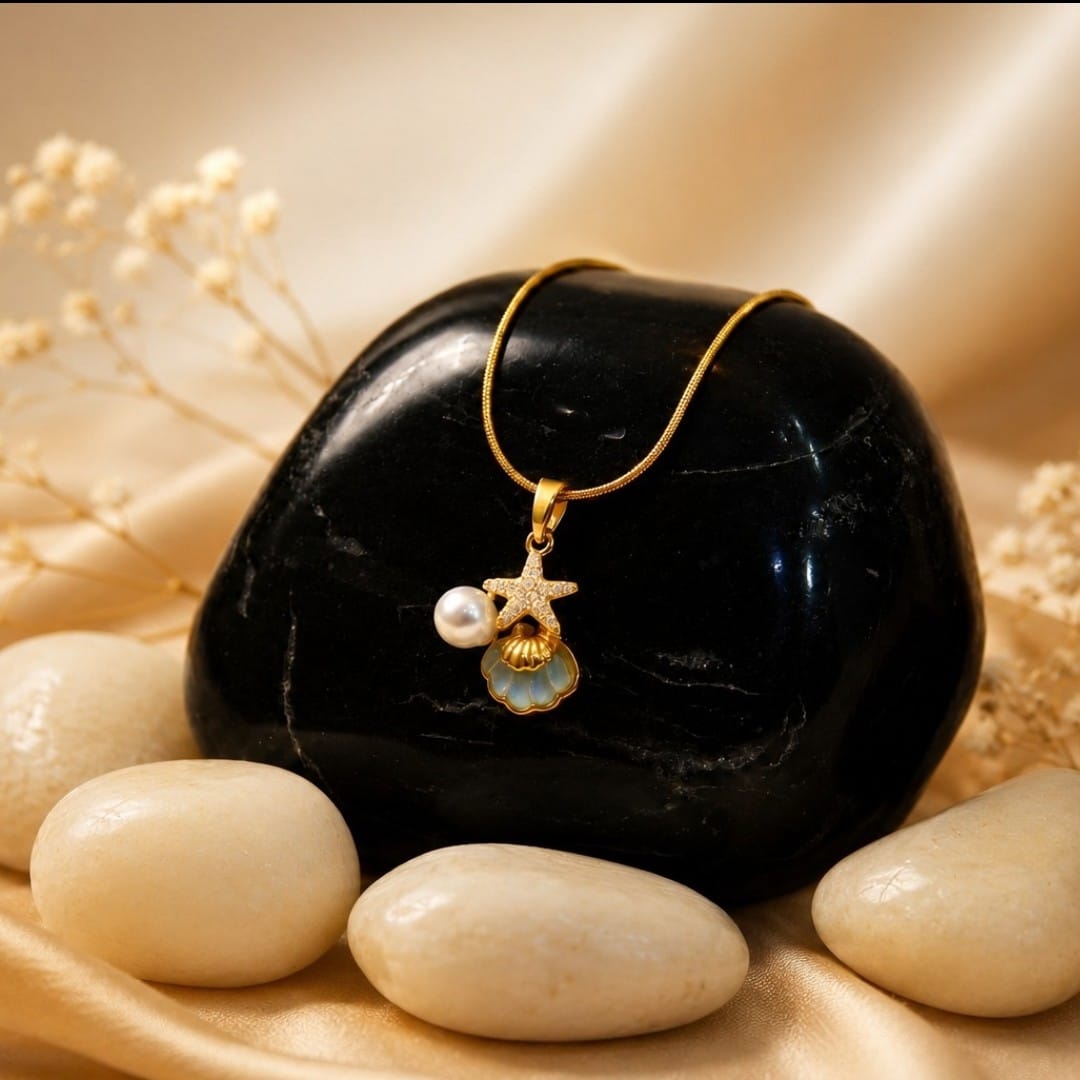 Ocean Pearl Shell Pendant Necklace for Women
