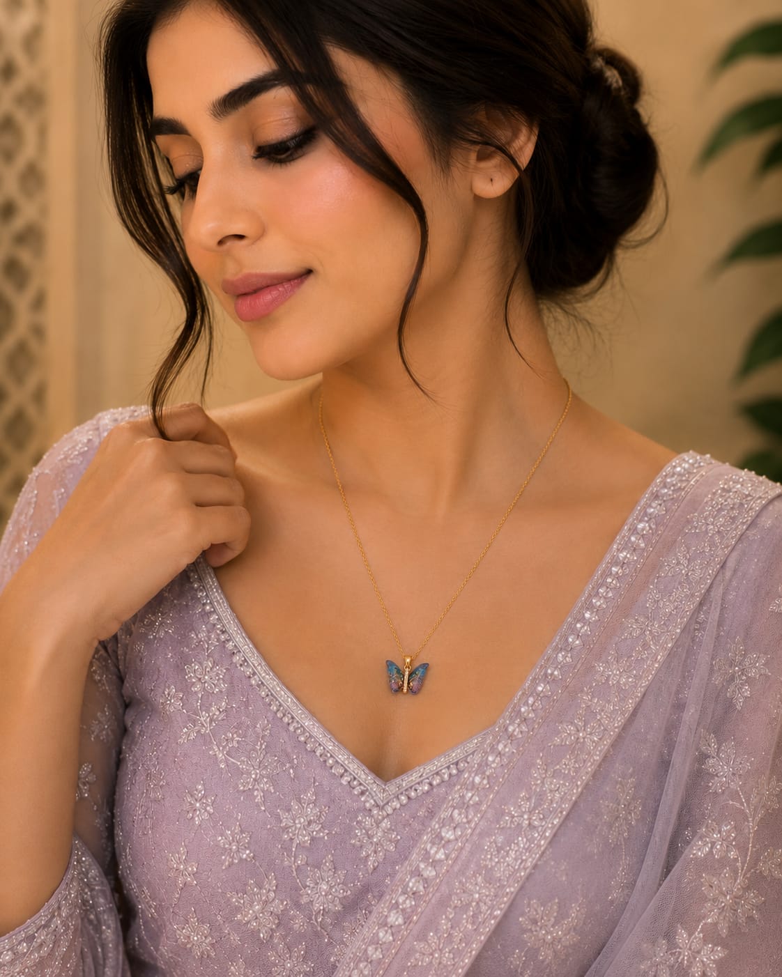 Butterfly Pendant Necklace