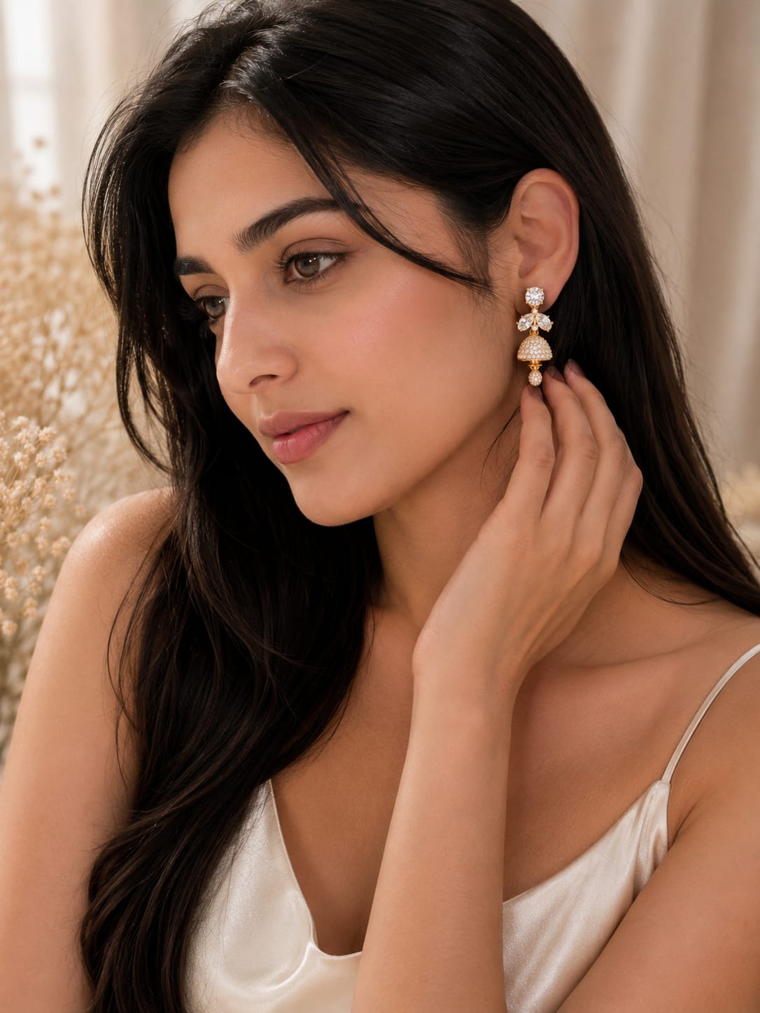 Royal Bloom Jhumka Earrings
