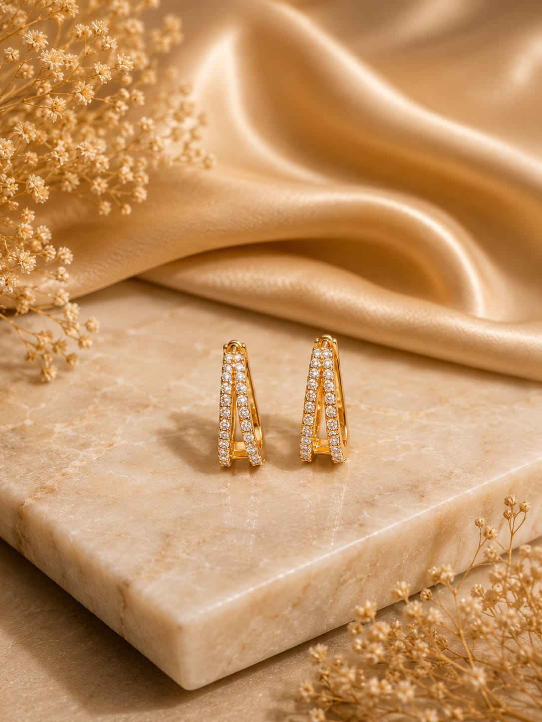 Infinity Spark Hoop Earrings