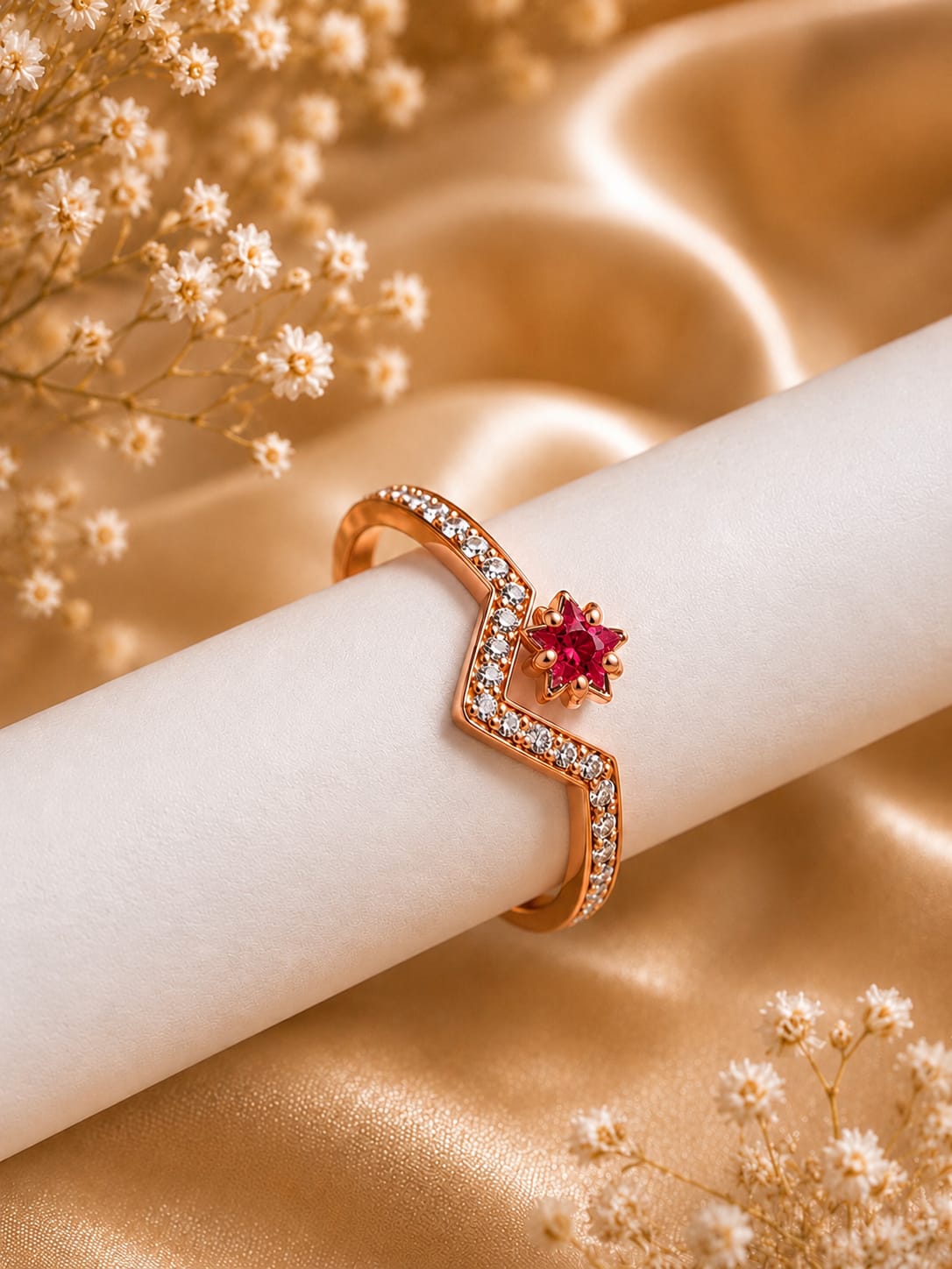 Ruby Star Ring