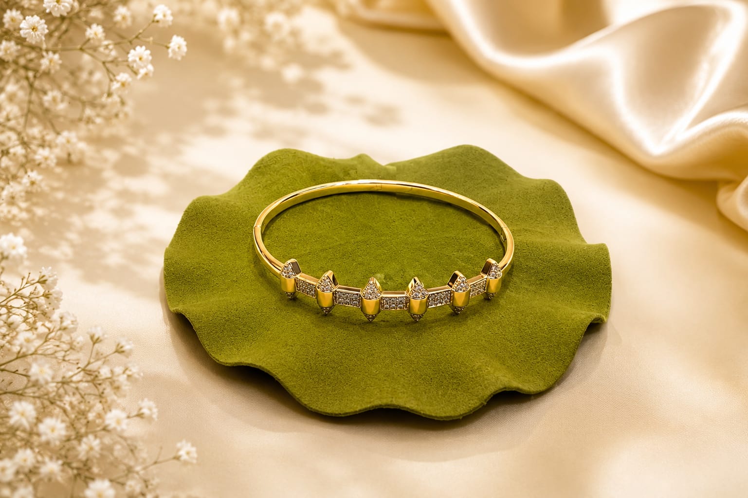 Nova Crystal Cuff Bracelet
