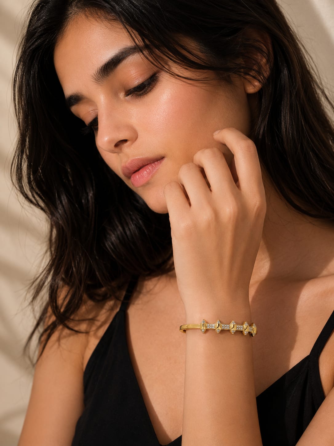Nova Crystal Cuff Bracelet