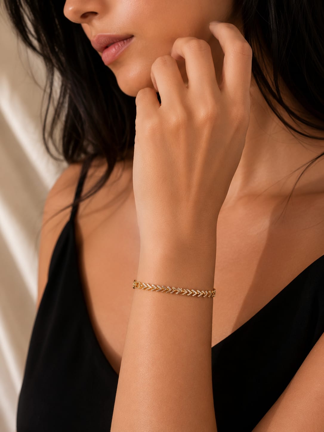 Arrow Charm Gold Bracelet